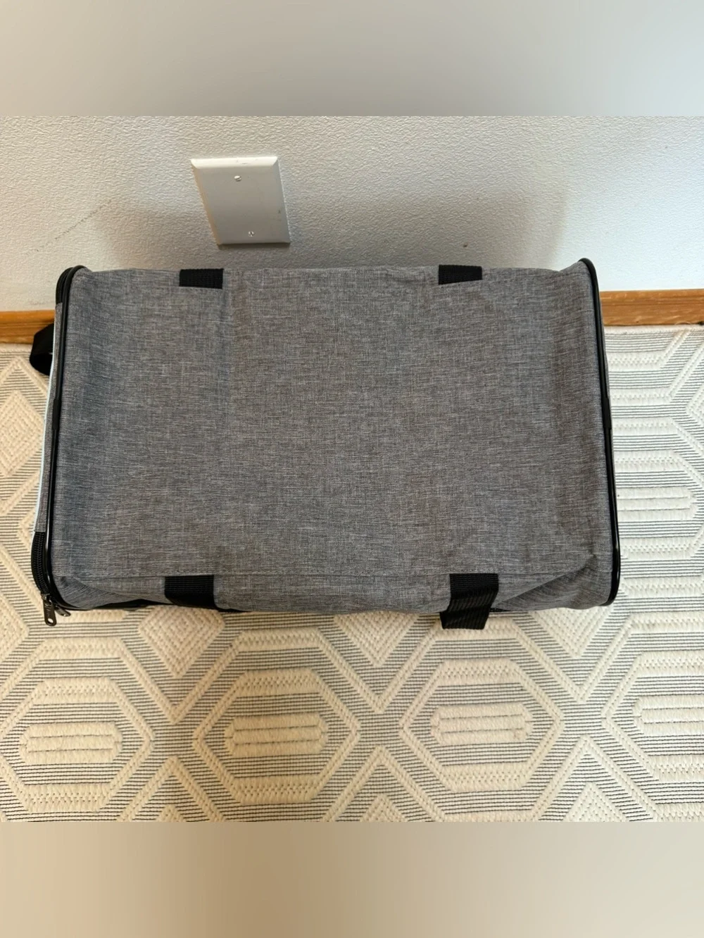 New. Vceoa Soft Pet Carrier 19”x12”x12” Foldable Dog Cat Travel Bag Gray